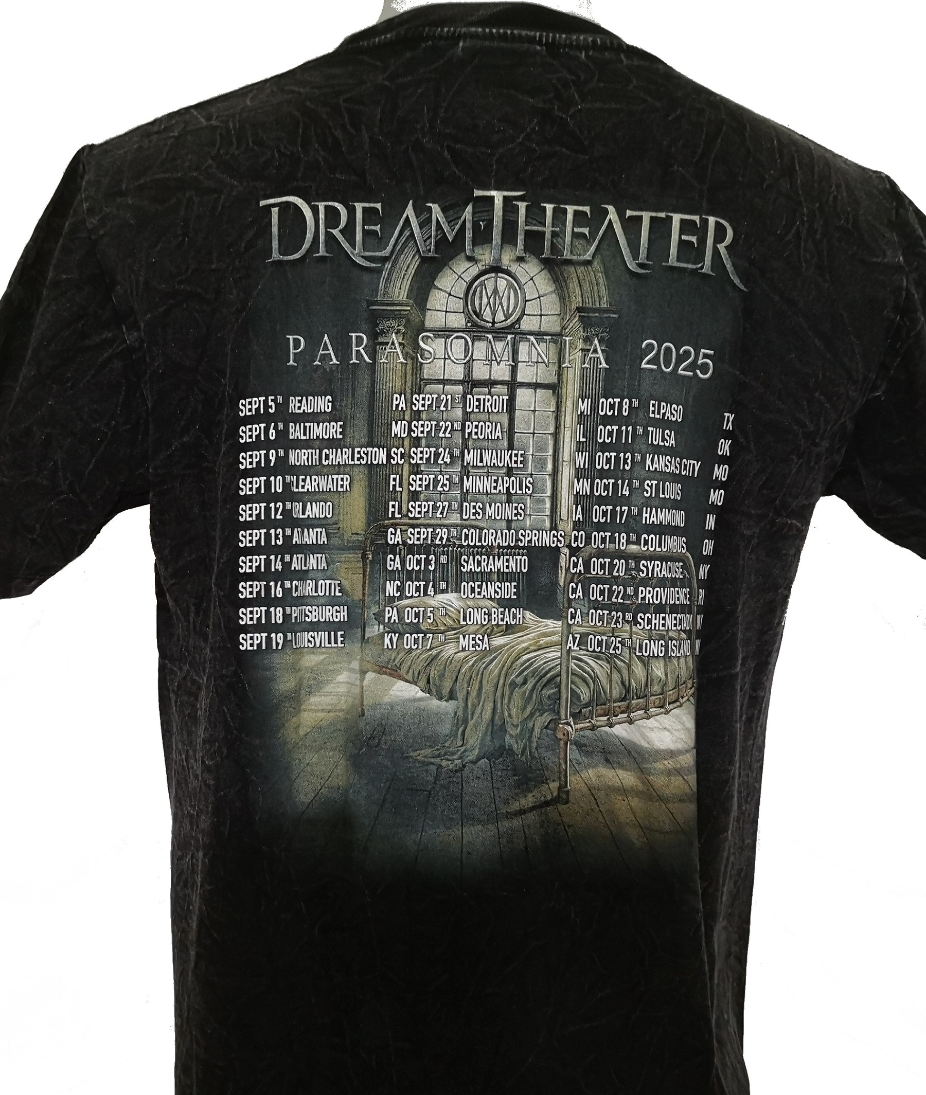Dream Theater stonewashed t-shirt Parasomnia size L (Glow in the Dark) - Image 3