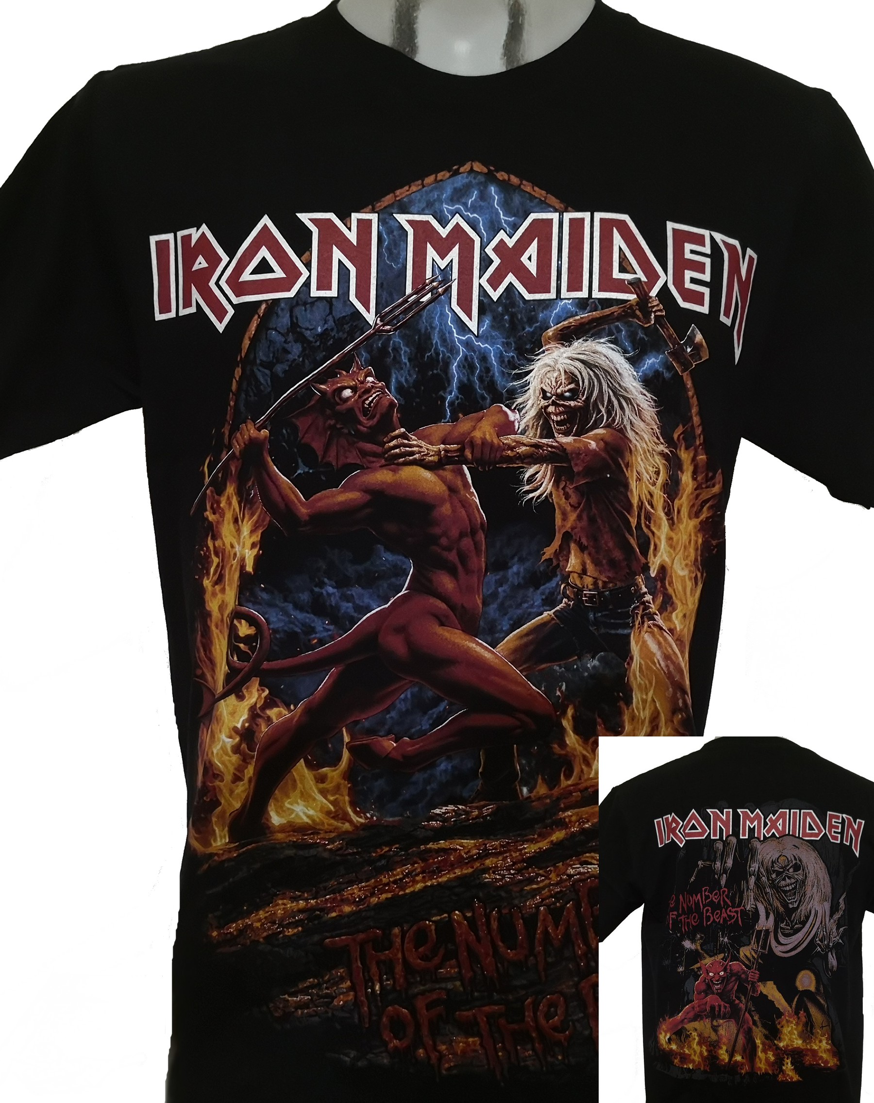 Iron Maiden t-shirt The Number of the Beast size XXL (Glow in the Dark)