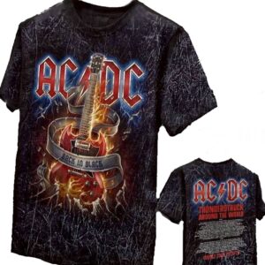 AC/DC stonewashed t-shirt Back in Black size XXL (Glow in the Dark)
