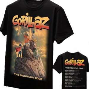 Gorillaz t-shirt The Mountain Tour size S (Glow in the Dark)