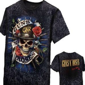 Guns `n` Roses stonewashed t-shirt size XXL (Glow in the Dark)