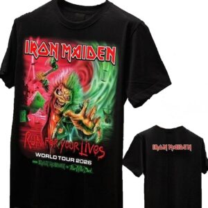 Iron Maiden t-shirt Run For Your Lives size XXL (Glow in the Dark)