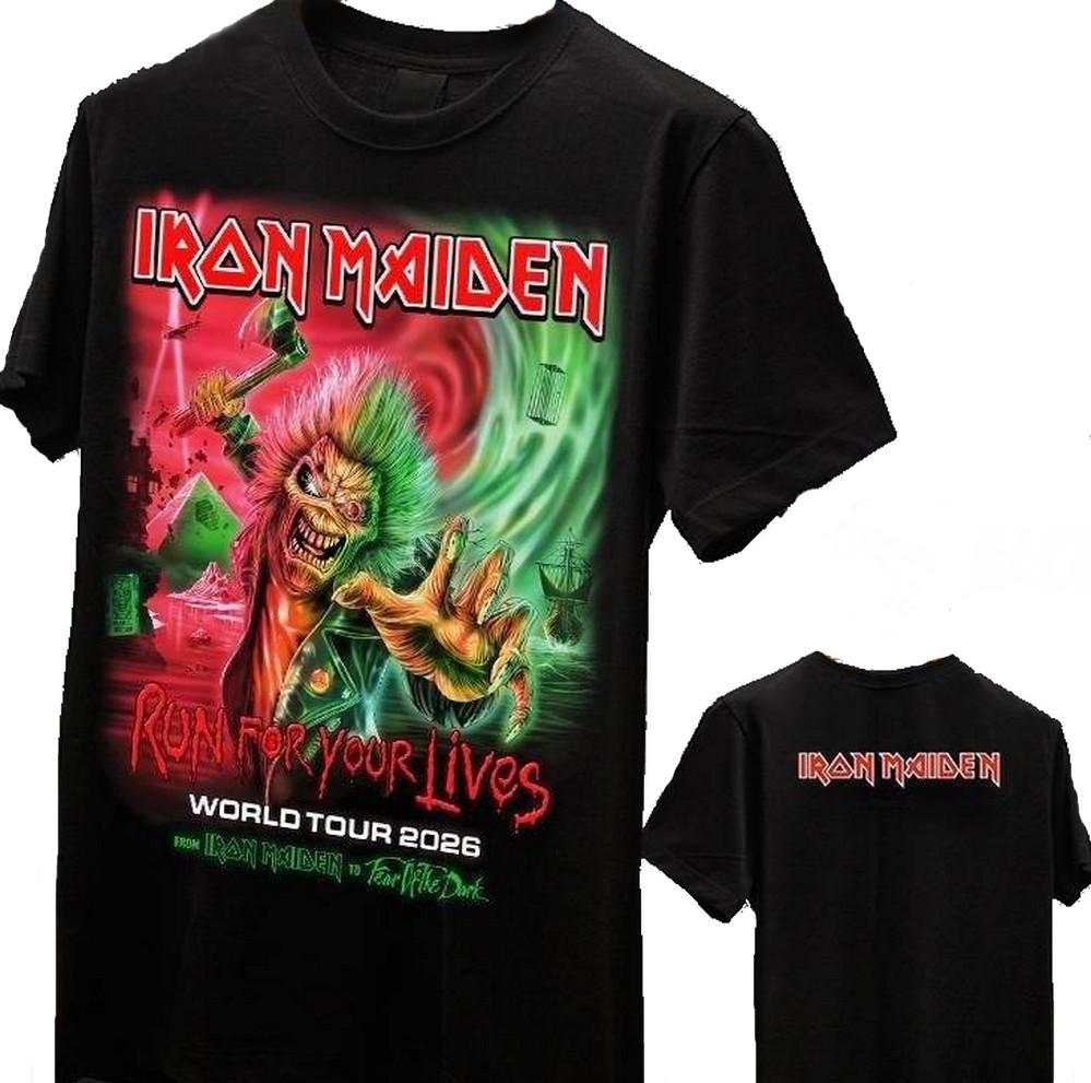 Iron Maiden t-shirt Run For Your Lives size XXL (Glow in the Dark)
