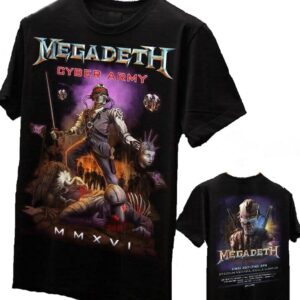 Megadeth t-shirt Cyber Army size XL (Glow in the Dark)