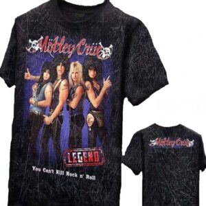 Mötley Crüe stonewashed t-shirt You Can't Kill Rock n' Roll size XXL (Glow in the Dark)