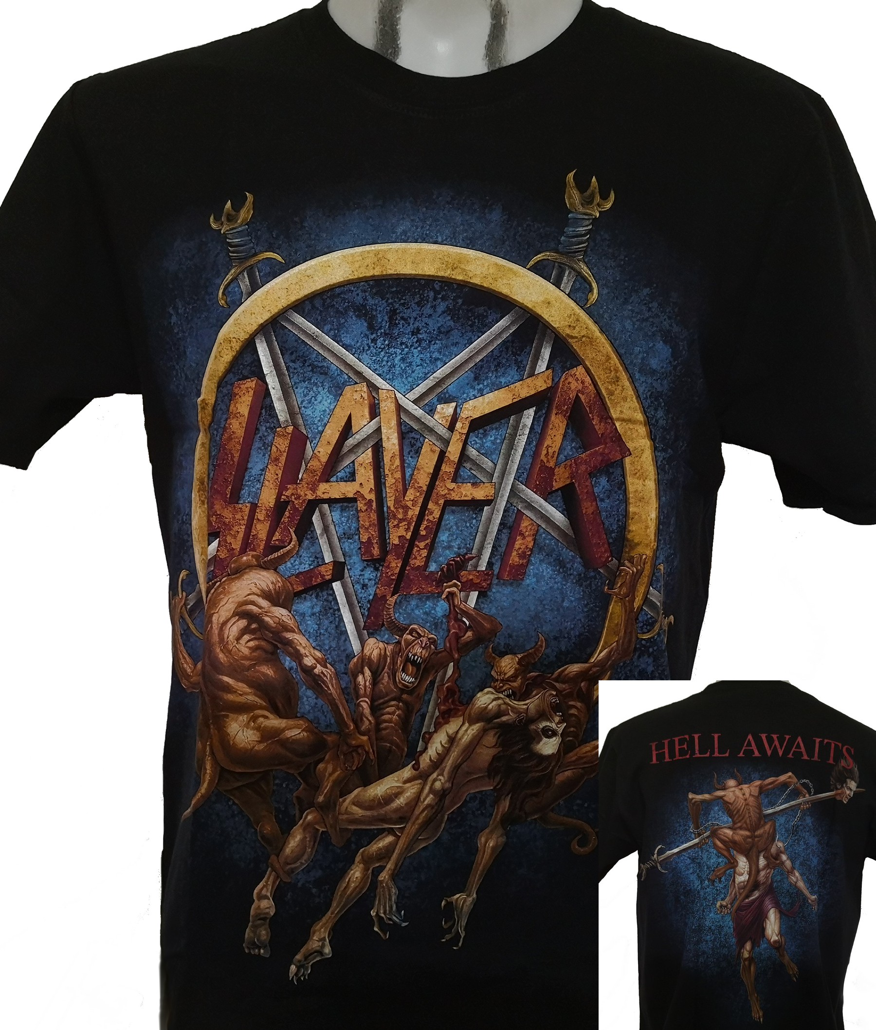 Slayer t-shirt Hell Awaits size S (Glow in the Dark)