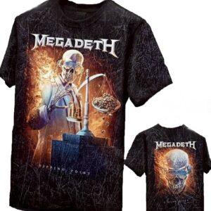 Megadeth stonewashed t-shirt Tipping Point size S (Glow in the Dark)