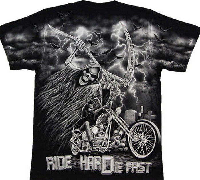 T-shirt Ride Hard Die Fast size XXL - Image 2